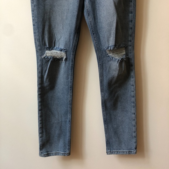 REFORMATION Miami Destroyed High Rise Distressed Skinny Jeans | Size 28 - Picture 7 of 9